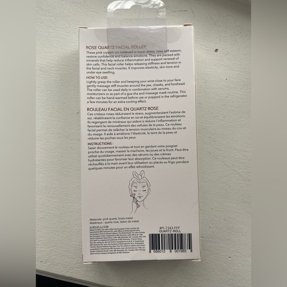 Zoe Ayla - Duel Sided Rose Quartz Facial Roller. BNIB. - Picture 2 of 2